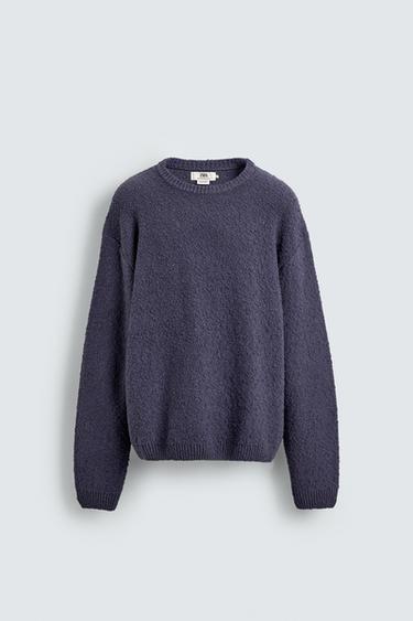 JUMPER BOUCLÉ STRUCTURE - Dusty purple by Zara