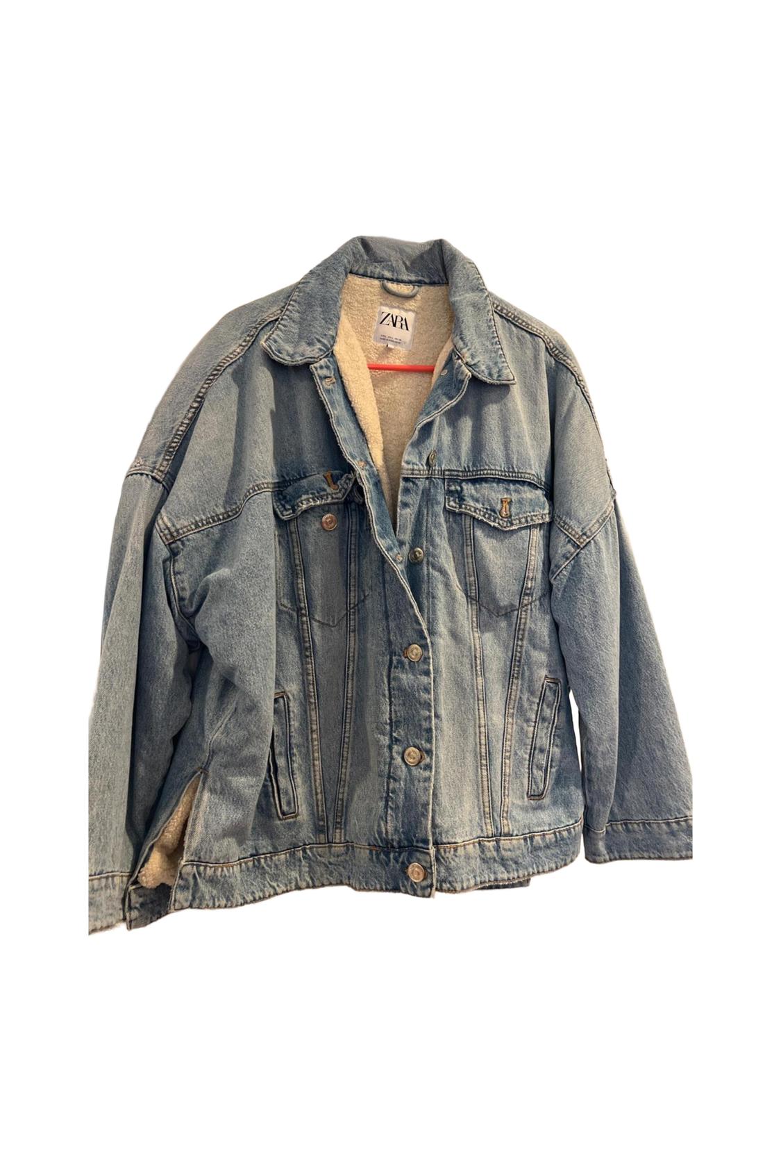 JEAN JACKET WITH SHERPA LINING - Image 4