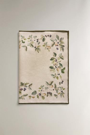 SET DE TABLE IMPRIMÉ FRUITS - Verdâtre de Zara - Image 1