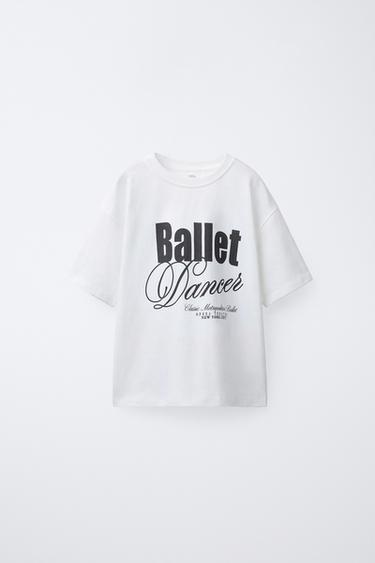 Zara BALLET T-SHIRT - White