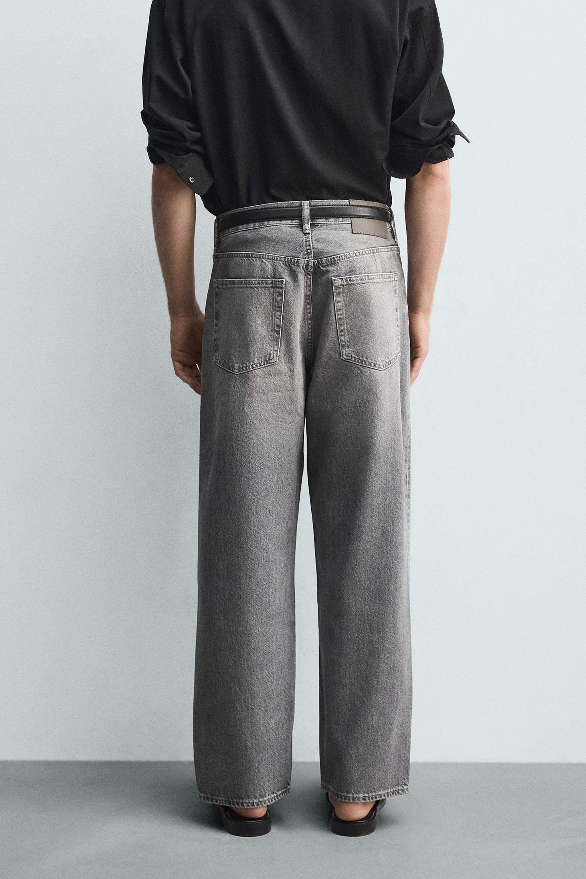 ストレートフィットデニムパンツ - グレー | ZARA Japan / 日本