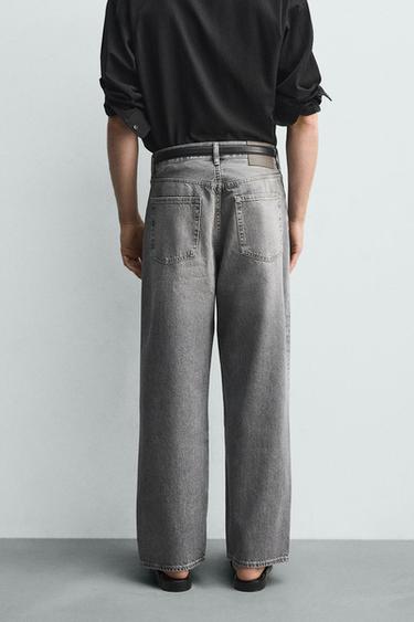 STRAIGHT-LEG JEANS - Grey by Zara - Image 2