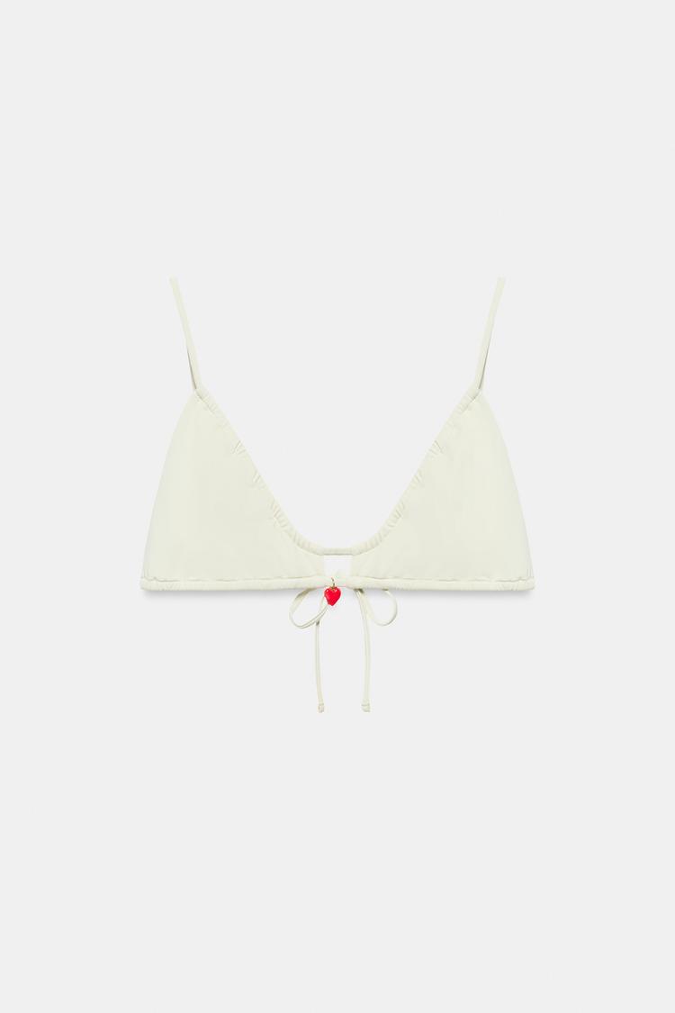 HEART BEAD BIKINI TOP