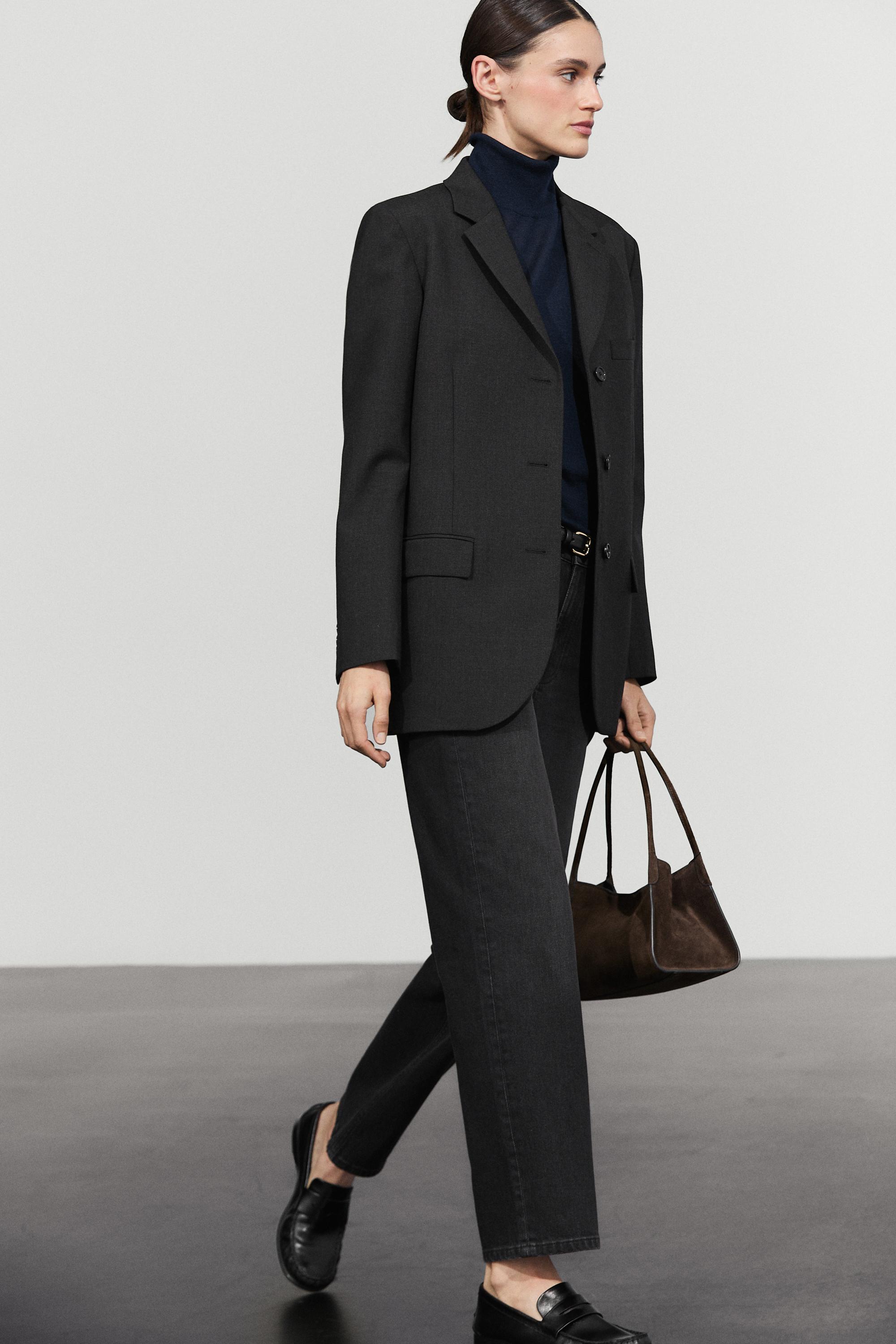Blazer trois boutons en laine