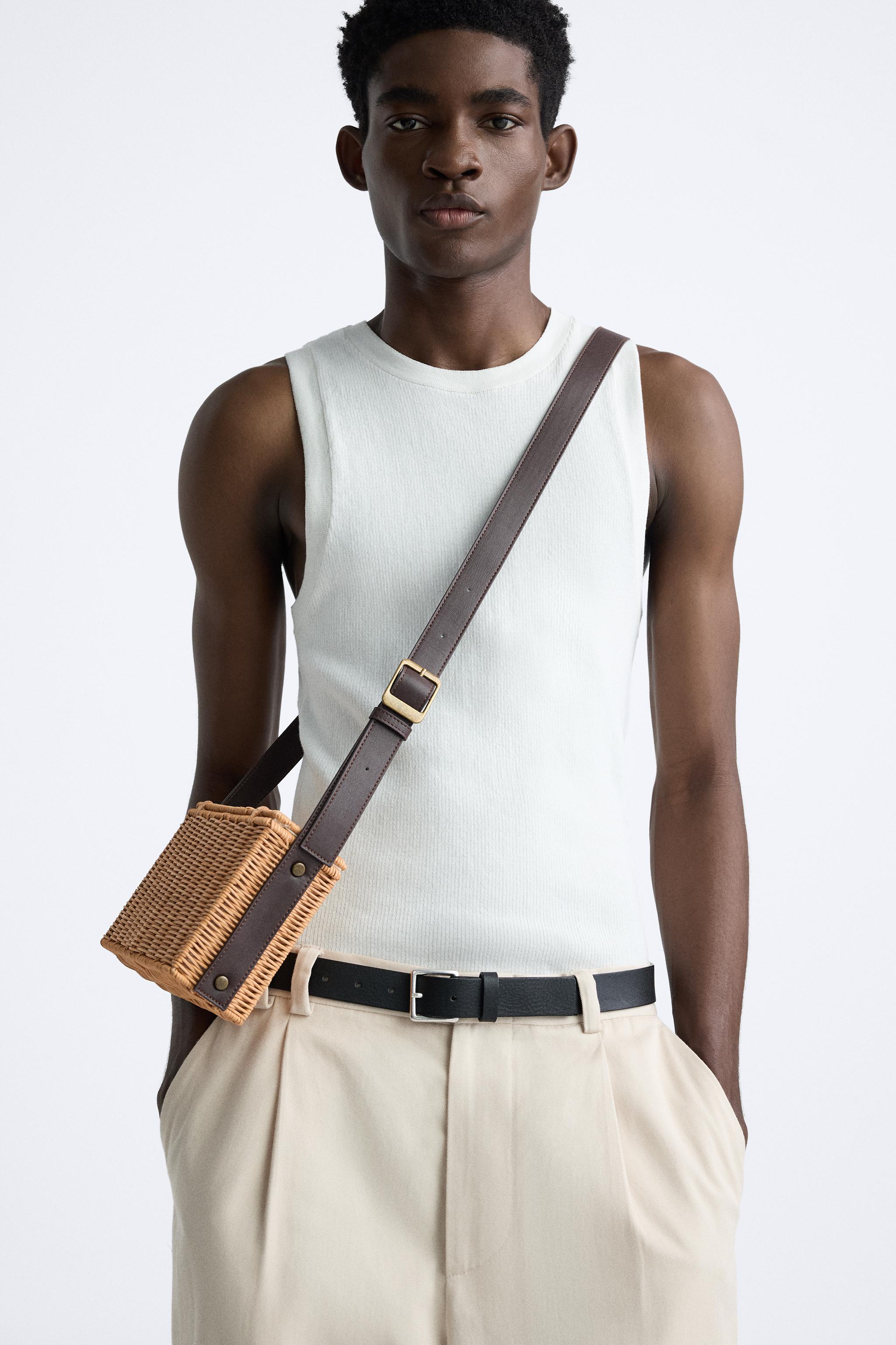 WOVEN RIGID CROSSBODY BAG - Light beige | ZARA United States