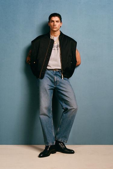 Zara STRAIGHT FIT JEANS WILLY CHAVARRIA X ZARA - Light blue