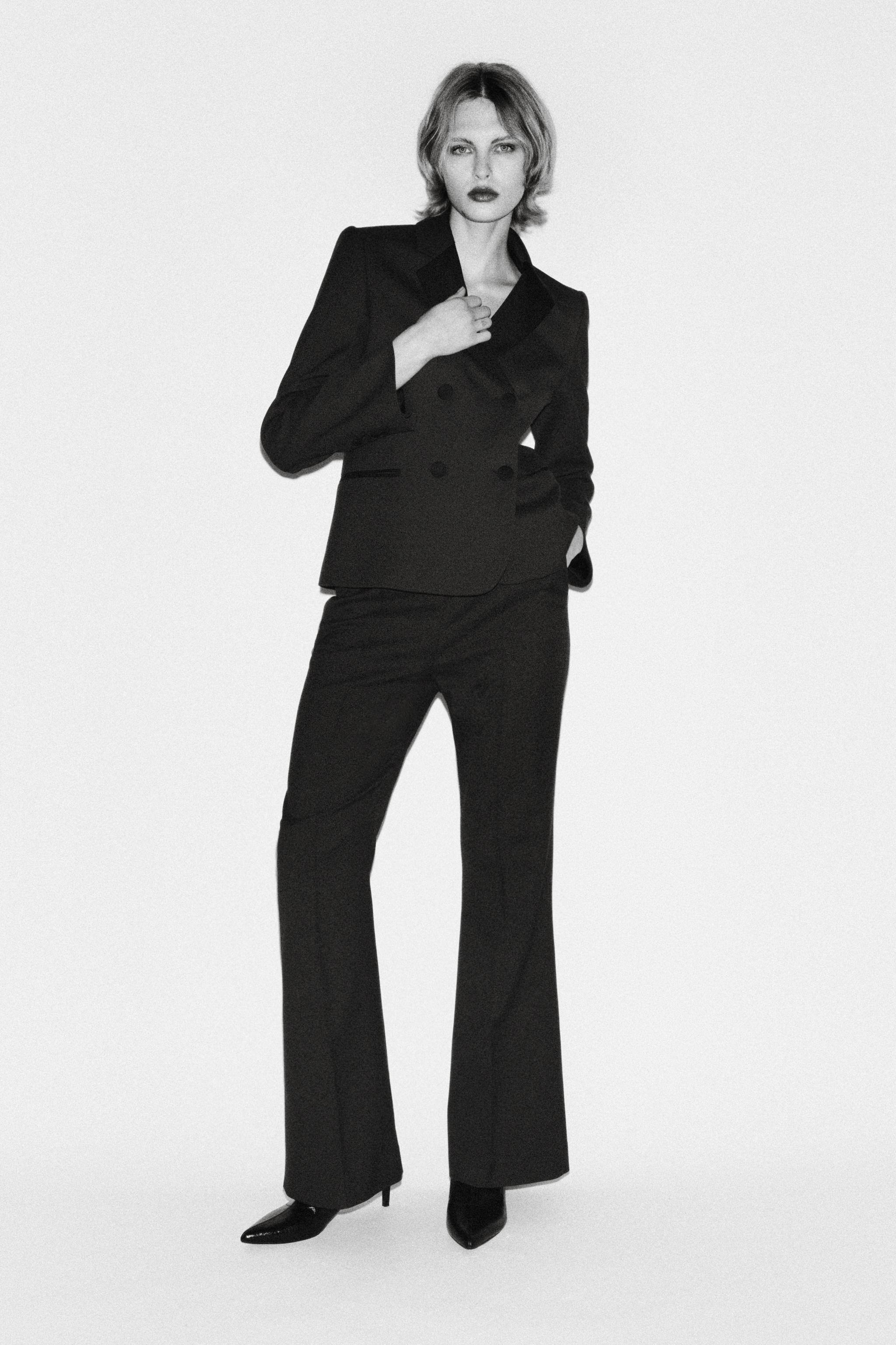 БРЮКИ FLARED СО СТРЕЛКАМИ — ZW COLLECTION - БОРДОВЫЙ | ZARA