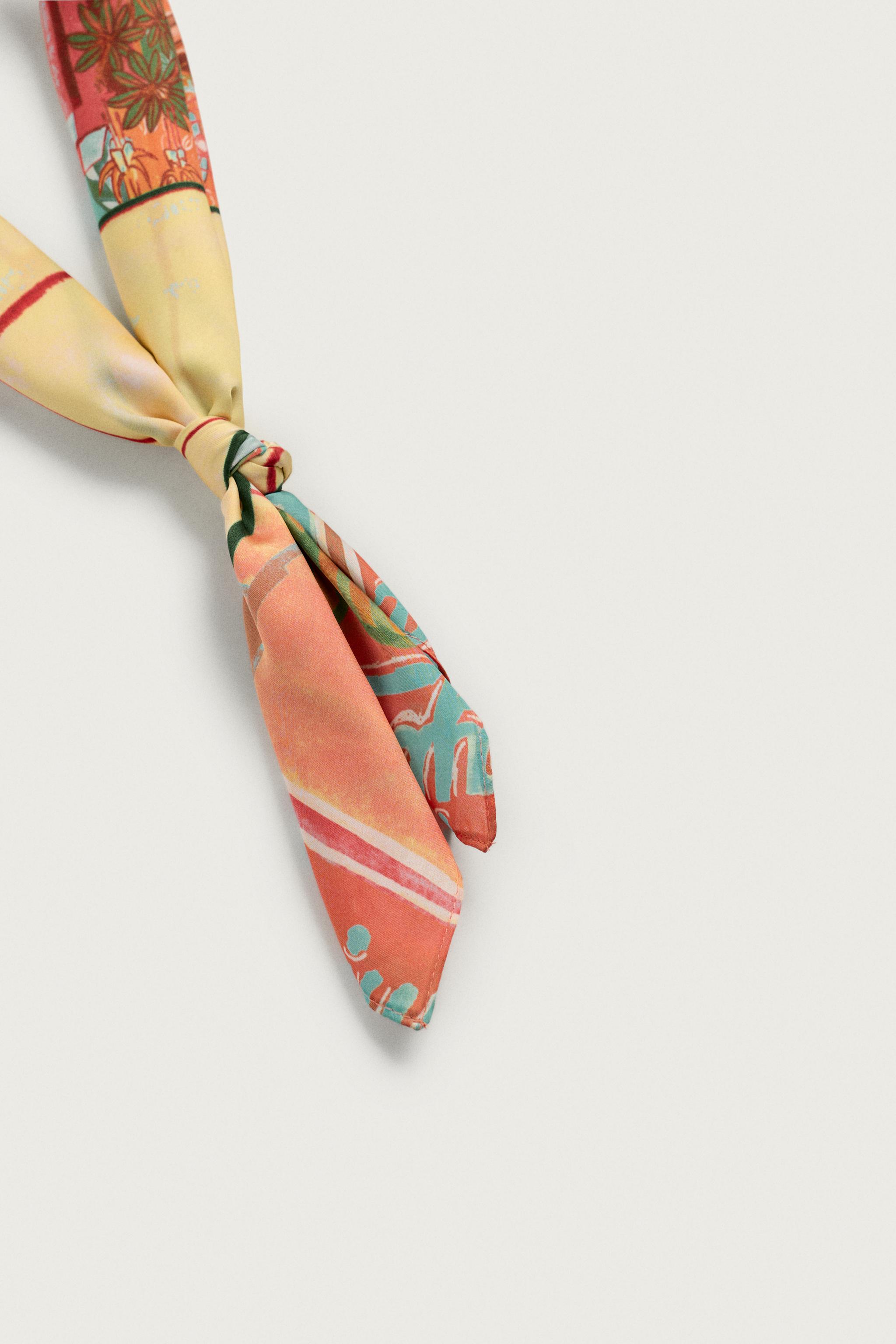 GEOMETRIC PRINT FLOWY BANDANA