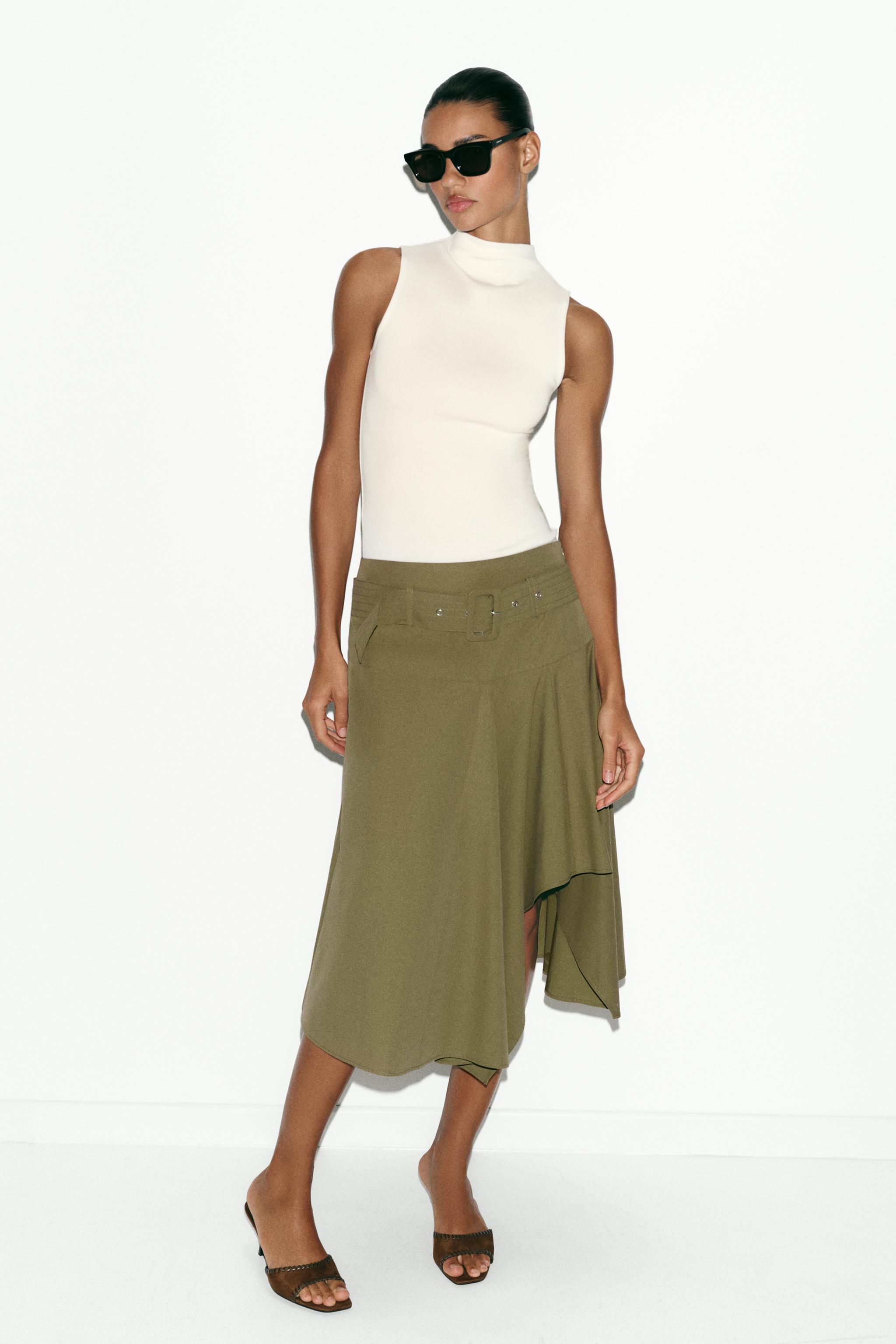 SLEEVELESS TOP — Oyster-white