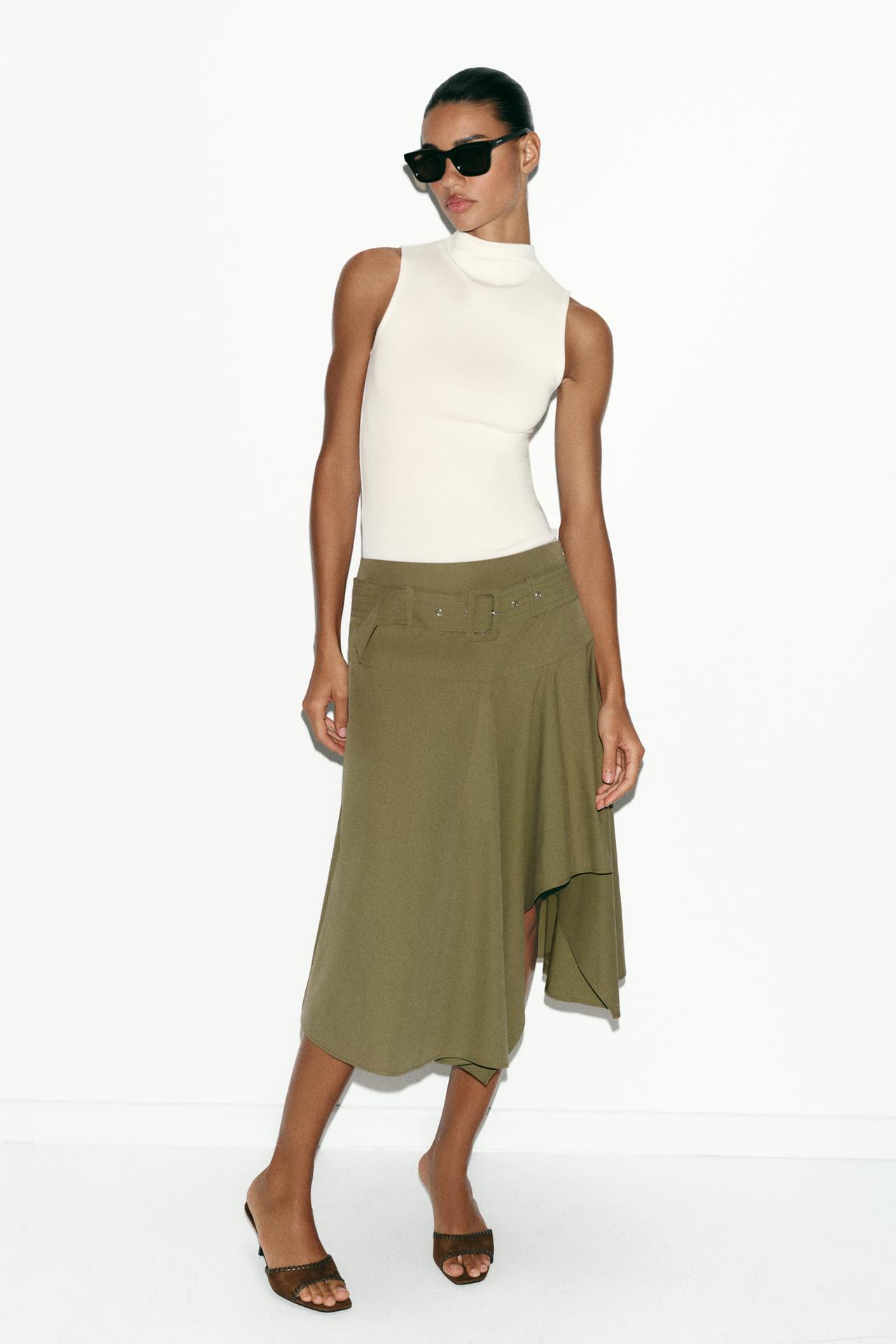 SLEEVELESS TOP — Oyster-white