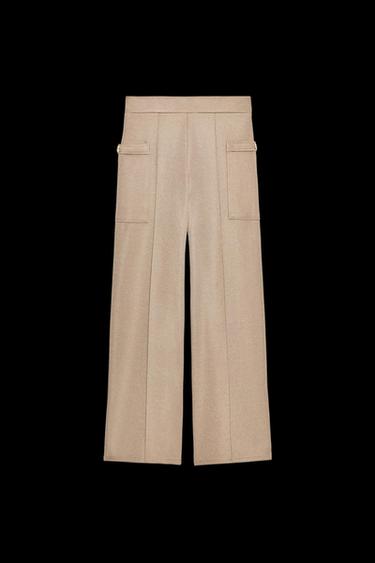 PANTALÓN SARGA BOLSILLOS - Beige de Zara