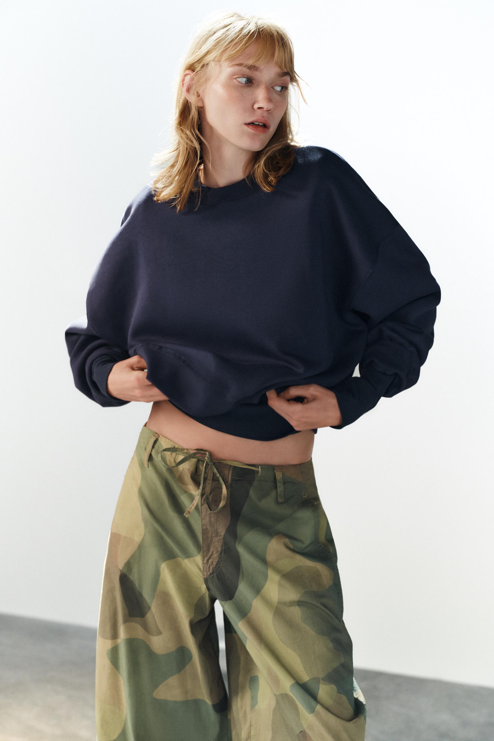 Zara BASIC SWEATSHIRT görsel 2