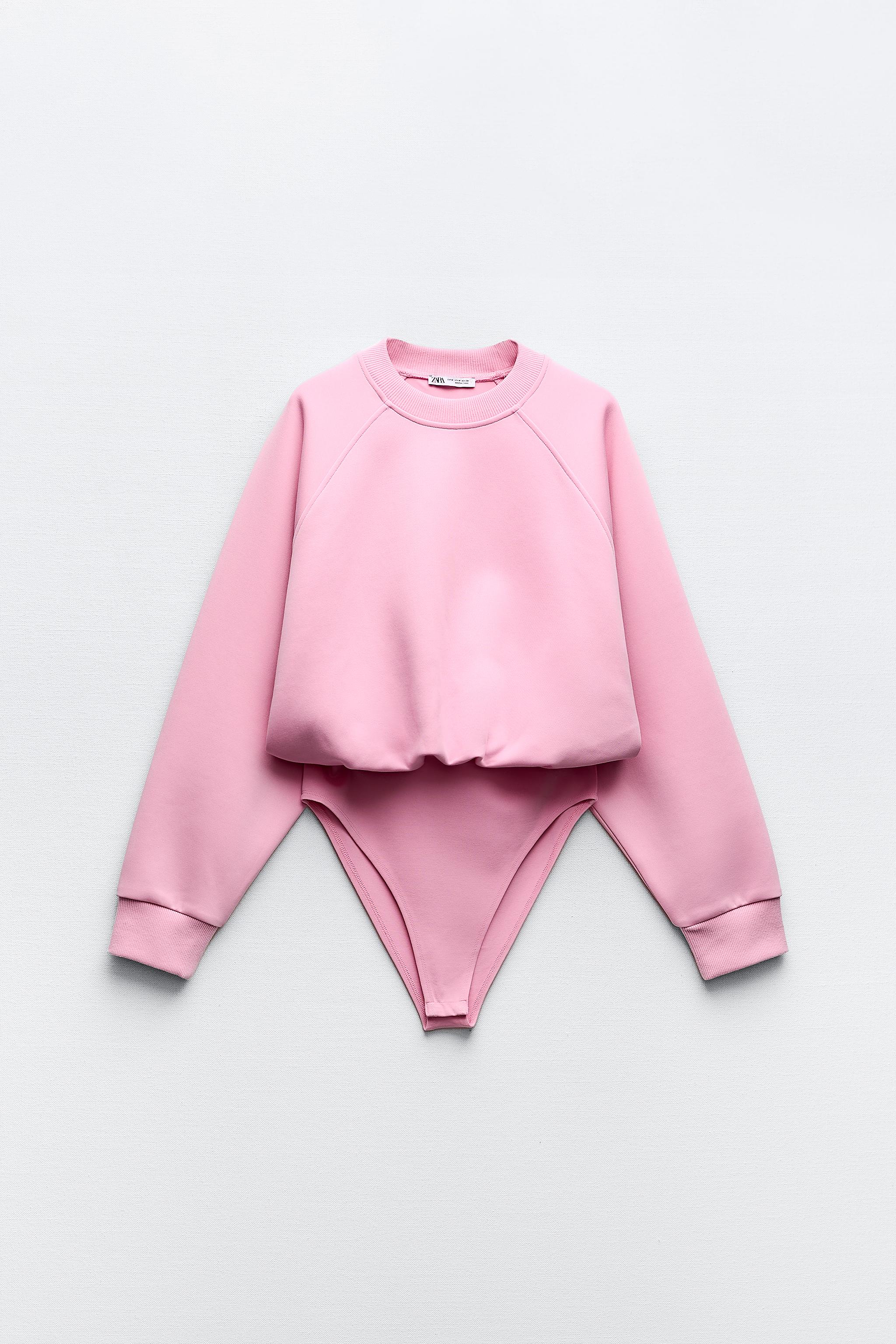 Zara RUFFLED RIB BODYSUIT