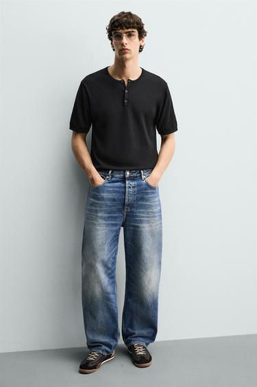 Zara 復古風運動鞋 - 黑色 - 圖片 0