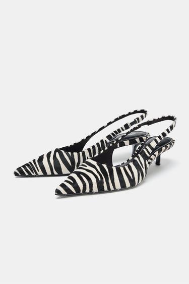 CHAUSSURES EN CUIR À IMPRIMÉ ANIMALIER - Multicolore de Zara - Image 3
