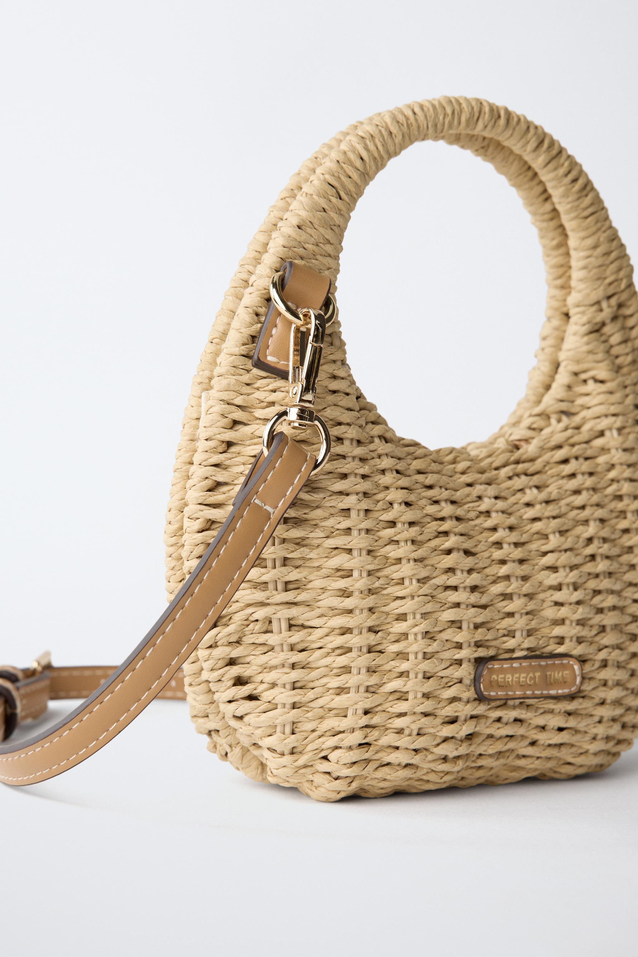 SAC BANDOULIÈRE EFFET RAPHIA