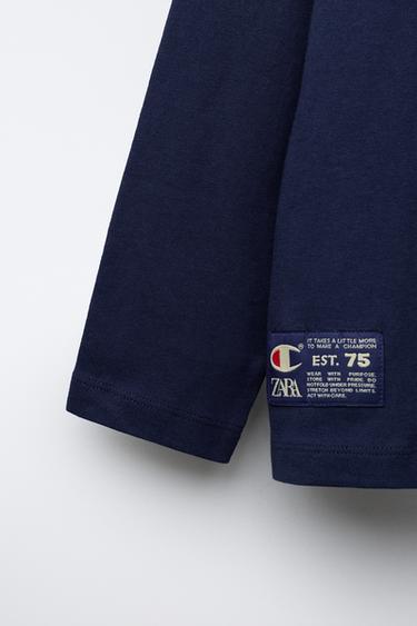 T-SHIRT IMPRIMÉ CROCODILE CHAMPION ® X ZARA - Bleu de Zara - Image 3