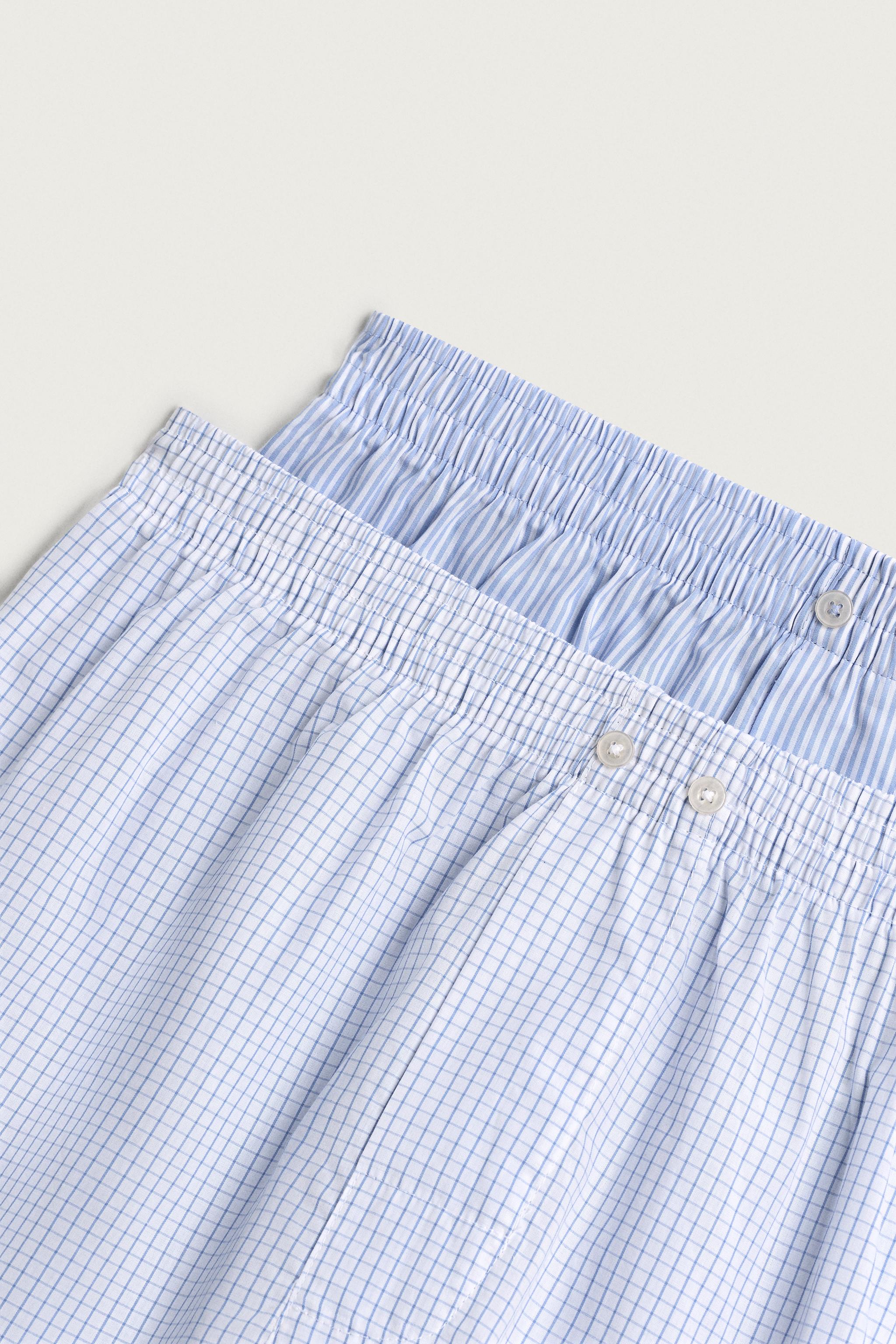 TWO-PACK OF COMBINATION POPLIN BOXERS