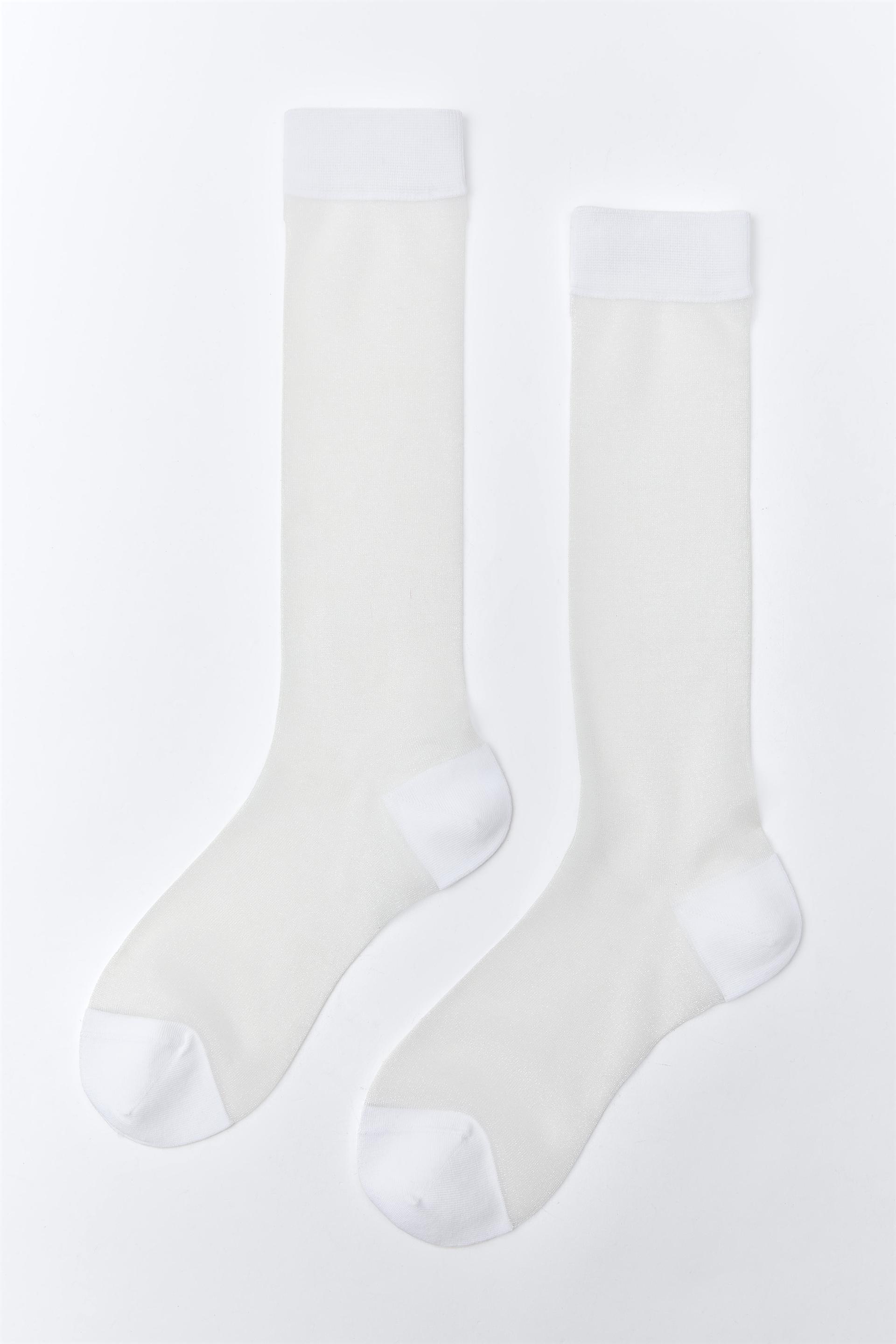 calcetines mujer invierno HS04 blanco, iMorbidoso