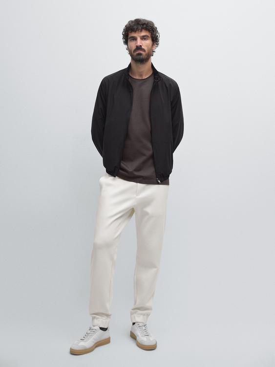 Reversible high neck jacket