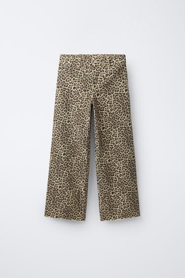 JEANS MARINE ANIMAL PRINT - Marrón de Zara
