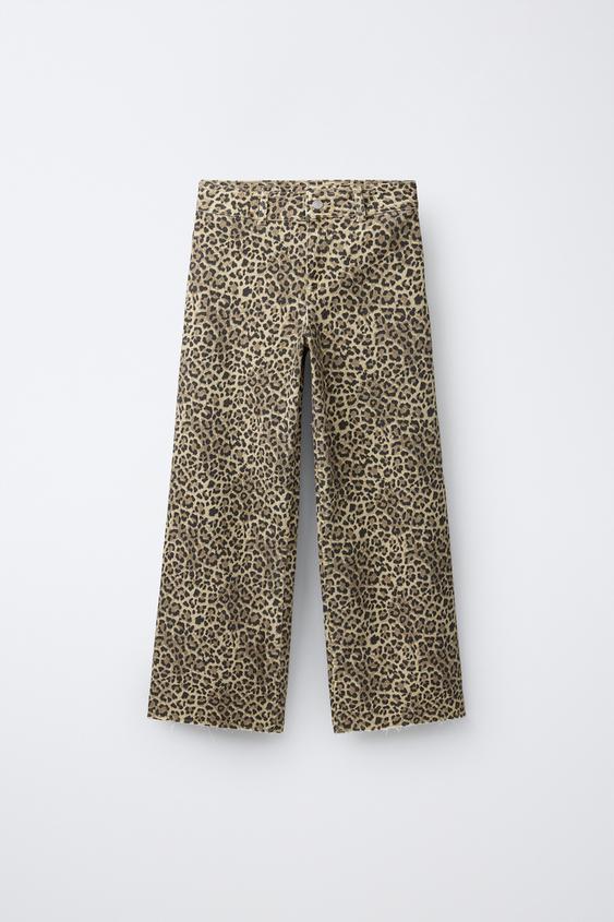MARINE ANIMAL PRINT JEANS - Brown by Zara - Image 0