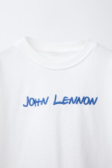 JOHN LENNON ® EMBROIDERED T-SHIRT - White by Zara - Image 2