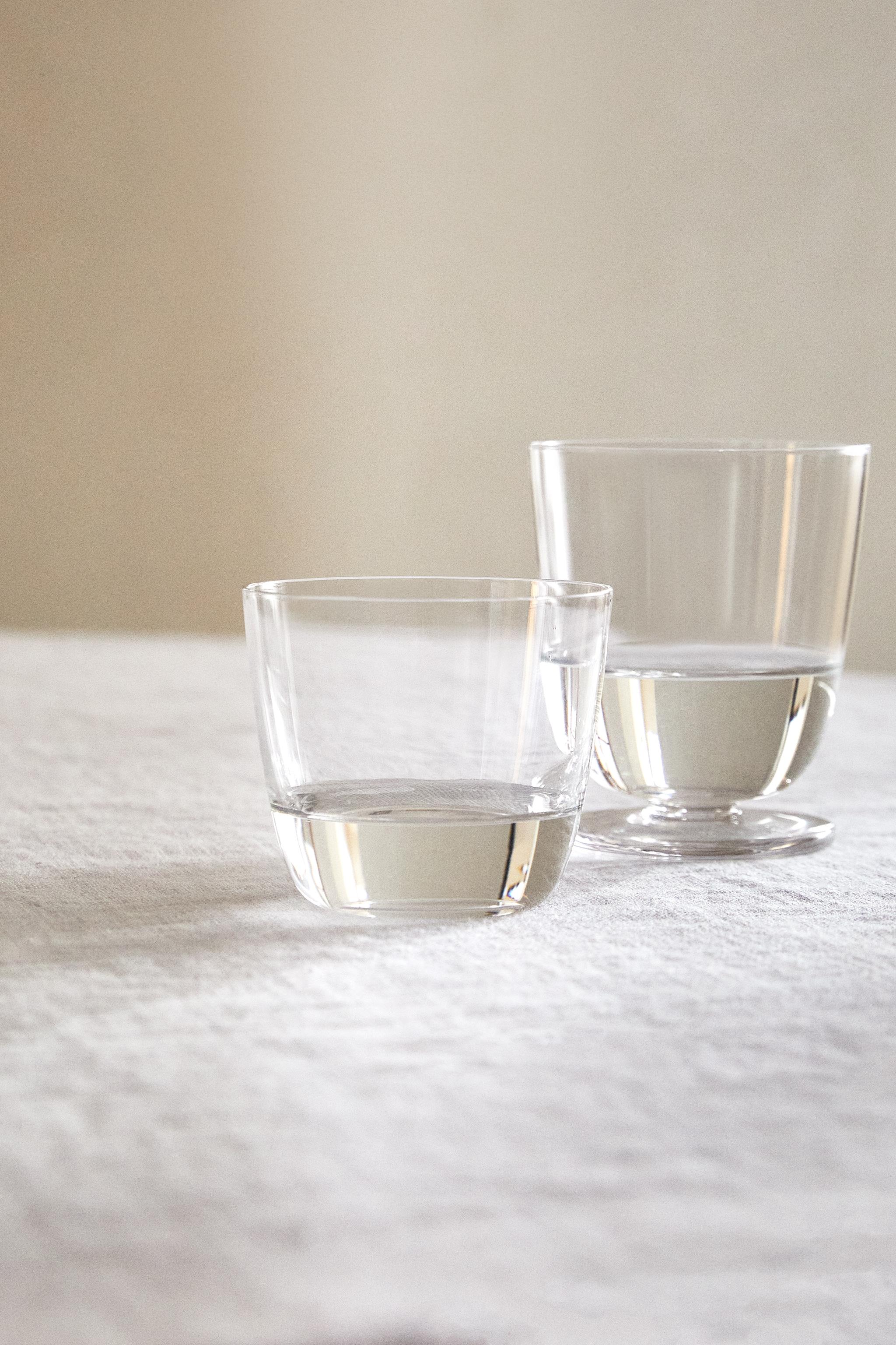 ENSEMBLE PETIT VERRE EN CRISTALLIN (LOT DE 2)