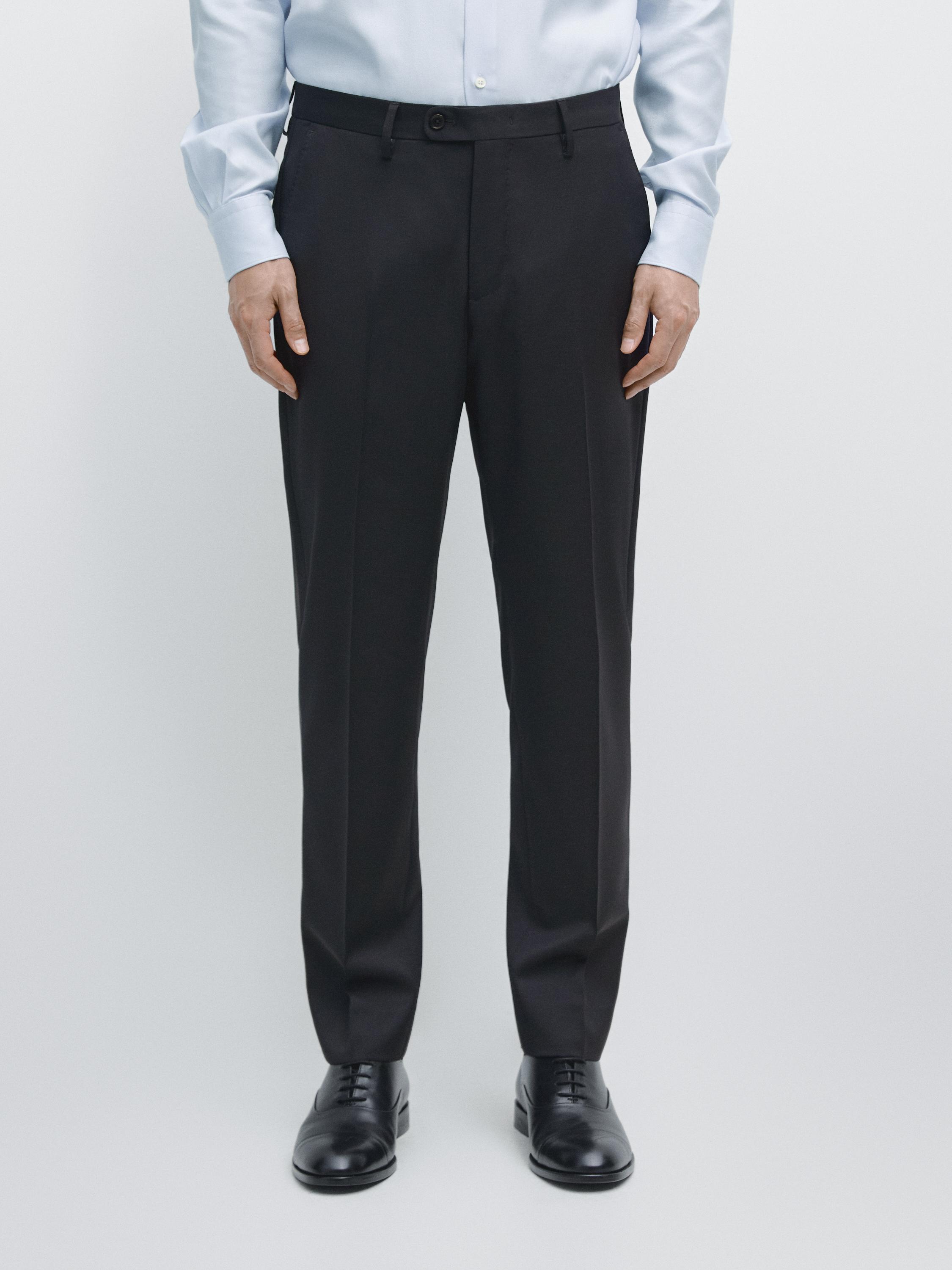 Cold wool suit trousers