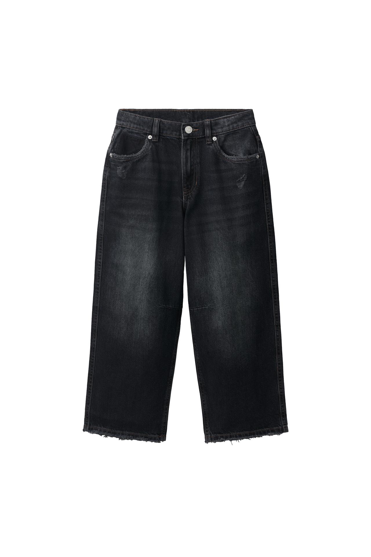 STAR DETAIL BAGGY JEANS