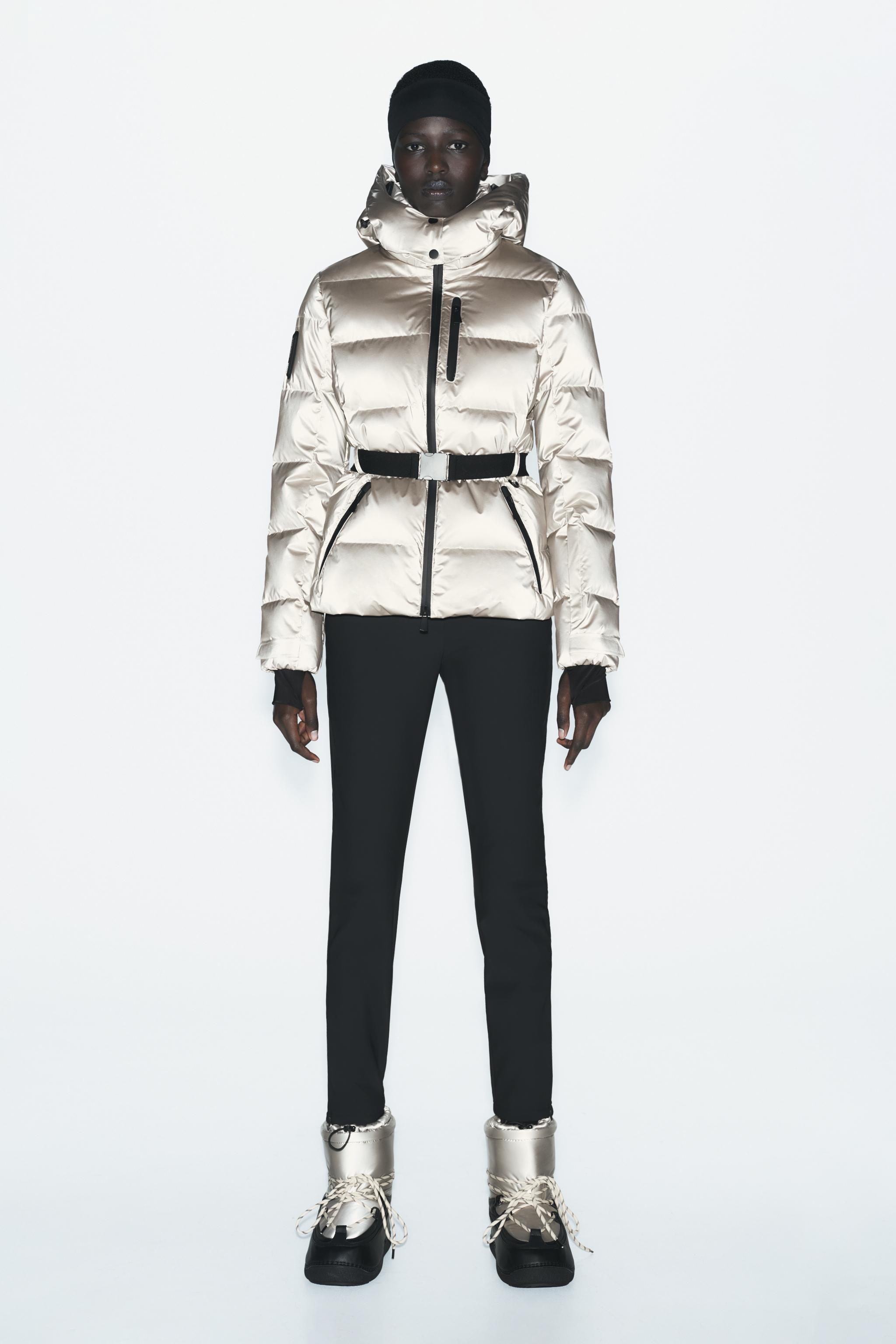 Puffer Coat Daunen Winterjacke Damen Zara Zara Ski Collection Zara