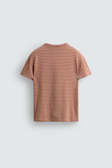 T-SHIRT JACQUARD RAYURES - 089 de Zara - Image 7