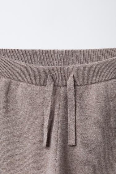 JOGGER KNITTED TROUSERS - Ecru / Beige by Zara - Image 2