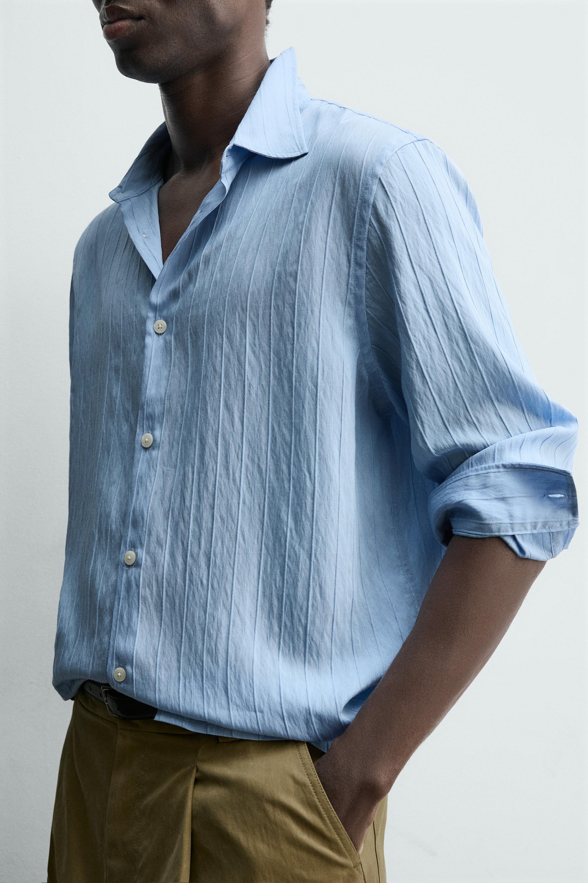 CHEMISE JACQUARD À RAYURES