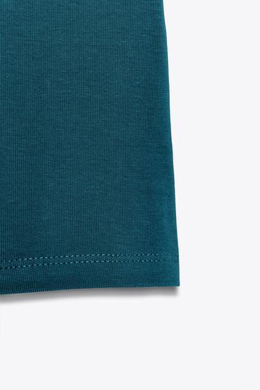 SLEEVELESS KNIT TOP - Duck blue by Zara - Image 6