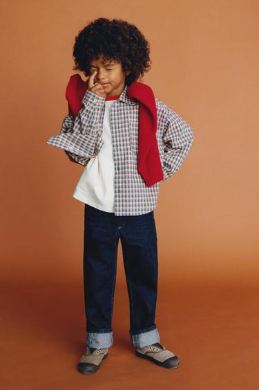 BENSIMON ® X ZARA 체크 셔츠 - Zara 블루