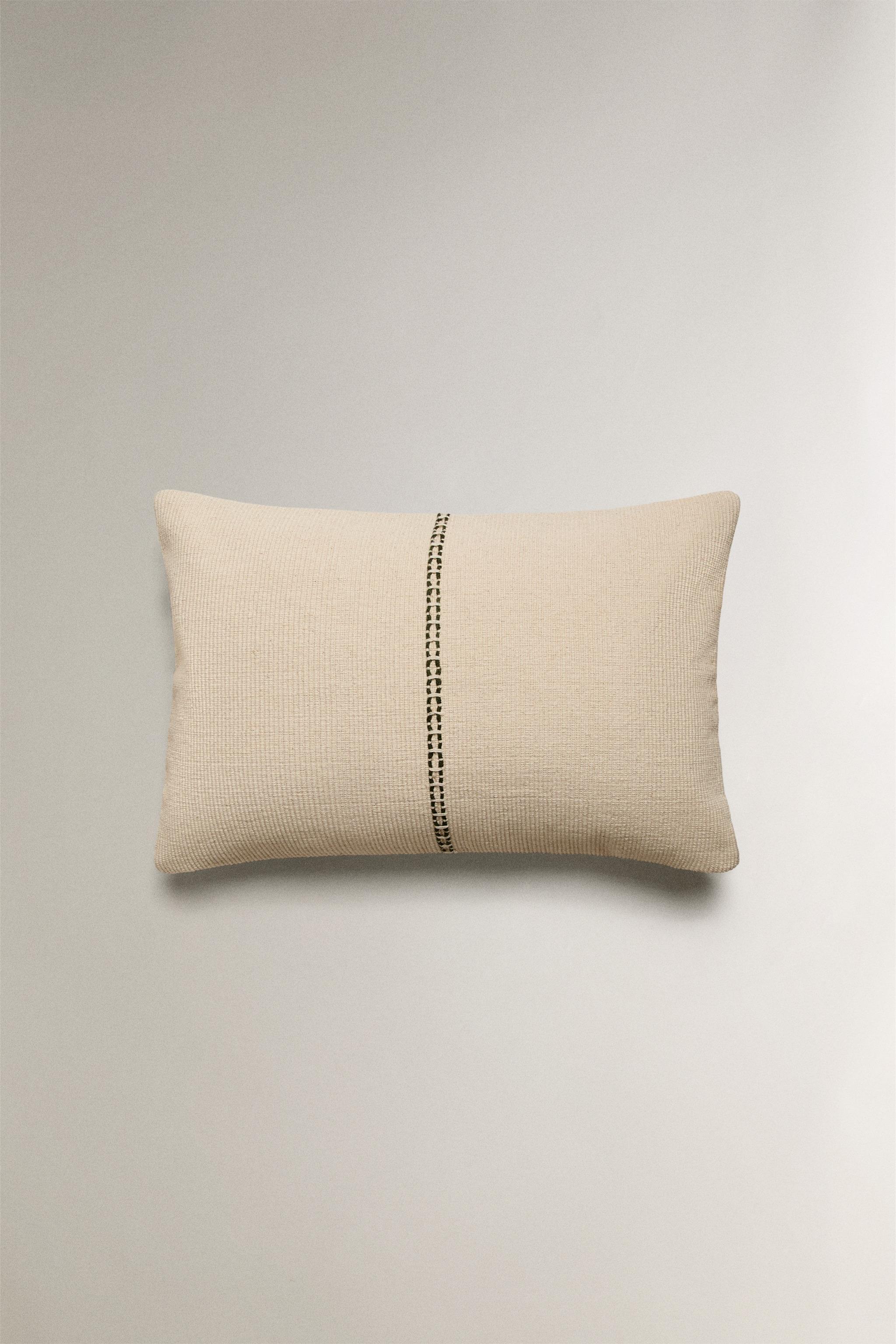 ダブルライン クッションカバー - レッドブラウン | ZARA Japan / 日本