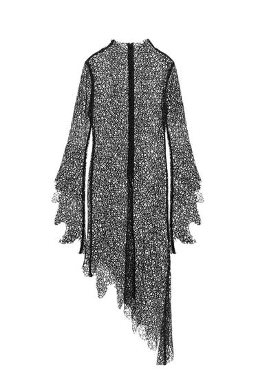 VESTIDO MIDI ASIMÉTRICO LIMITED EDITION - Negro de Zara