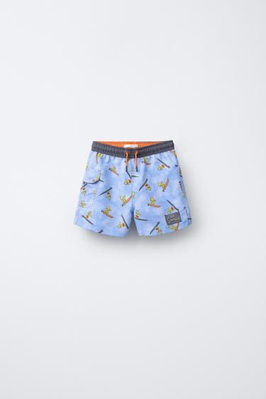 AGES 6-14 / BART THE SIMPSONS™ MATT GROENING SWIM BERMUDA SHORTS - Blue by Zara - Image 0