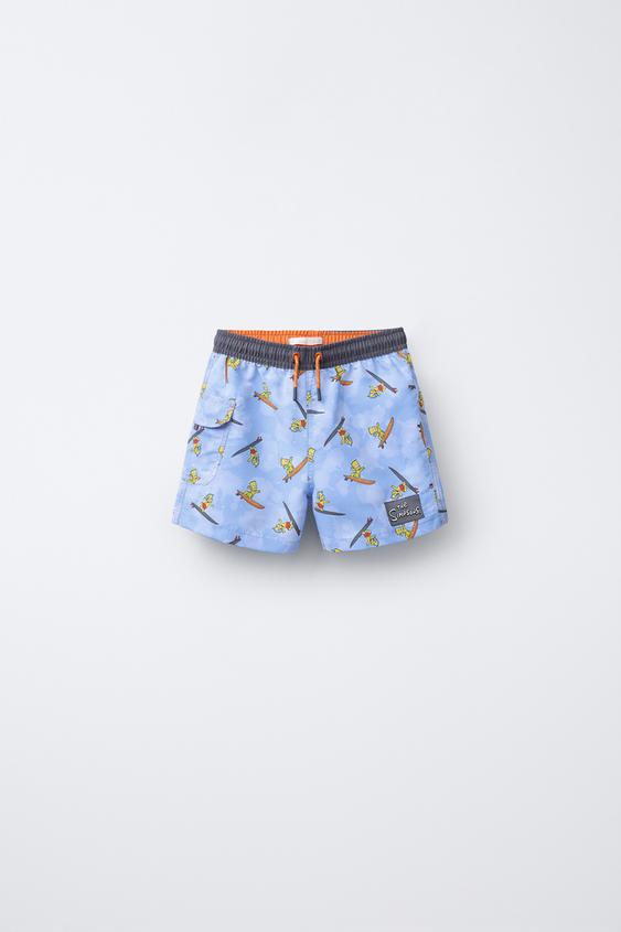 6-14 AÑOS/ BERMUDA BAÑO BART THE SIMPSONS ™ MATT GROENING - Azul de Zara - Imagen 0