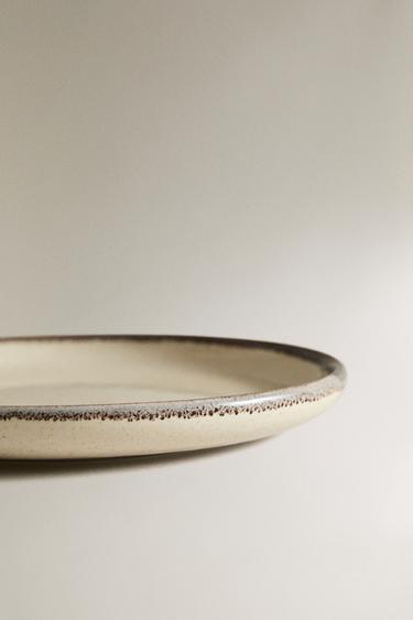 STONEWARE SIDE PLATE - Light ecru by Zara - Image 3