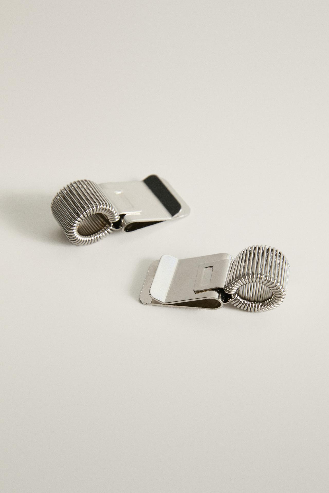 METAL PENCIL CLIPS (PACK OF 2) — Silver