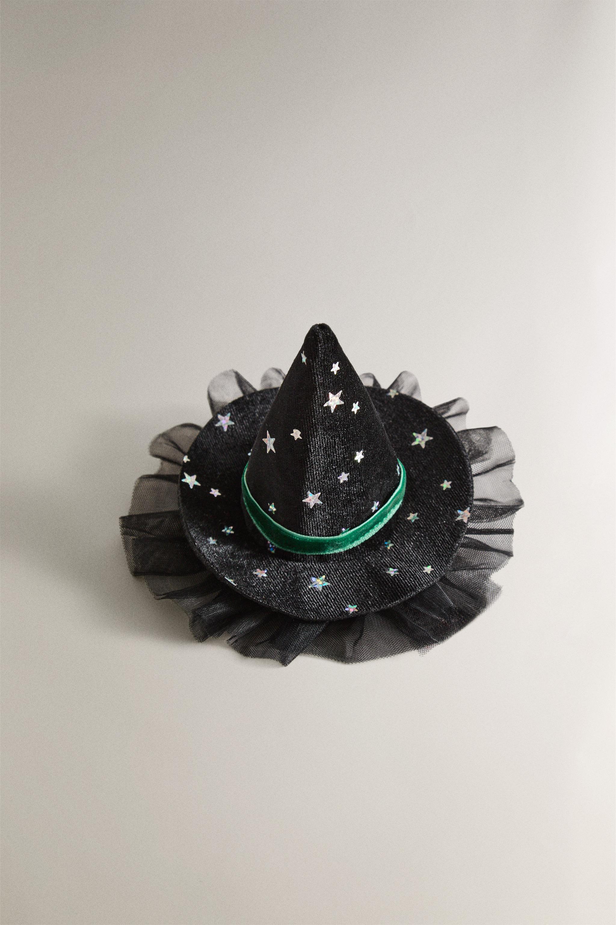 Mini Chapeau De Sorcière Noir Pour Halloween - Pince à Cheveux - Accessoire Déguisement Fille - Pour Fête, Photo, Cosplay