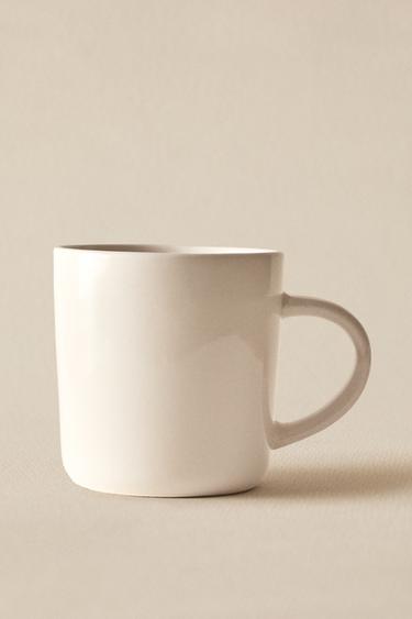 STONEWARE MUG - White by Zara - Image 5
