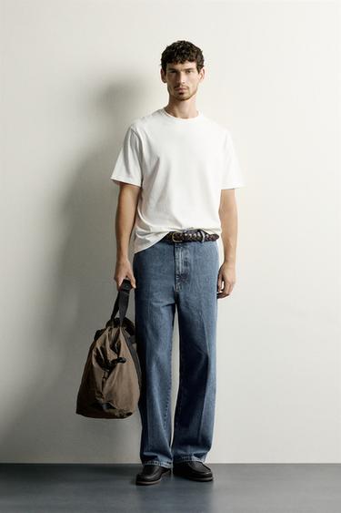 MEDIUM WEIGHT SHORT SLEEVE T-SHIRT - Oyster-white by Zara - Image 0