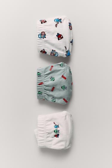 AGES 2-6/ THREE-PACK OF THE AVENGERS © MARVEL BRIEFS - White by Zara