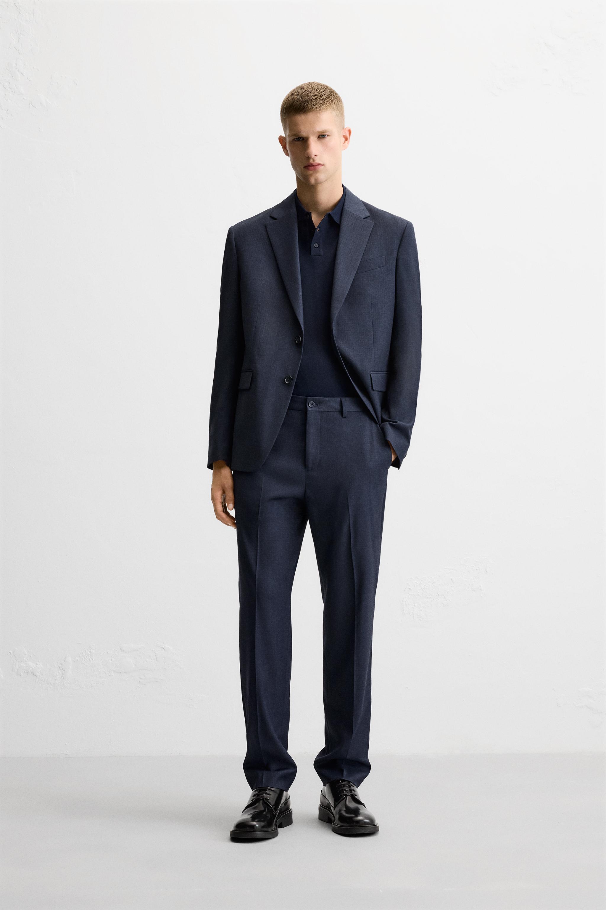 ZARA ネイビーチェック柄　セレモニースーツ　122cm 4点セット ZARA ネイビーチェック柄セレモニースーツ122cm 4点セット