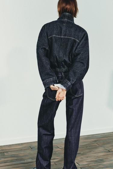 TRF BATWING SLEEVE DENIM JACKET - Dark indigo by Zara - Image 5