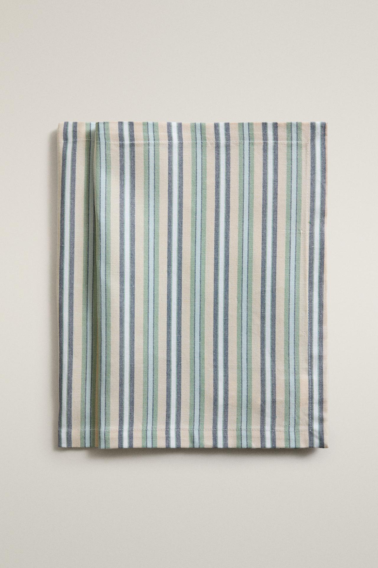 STRIPED PLACEMAT PACK (PACK OF 2) — Blue