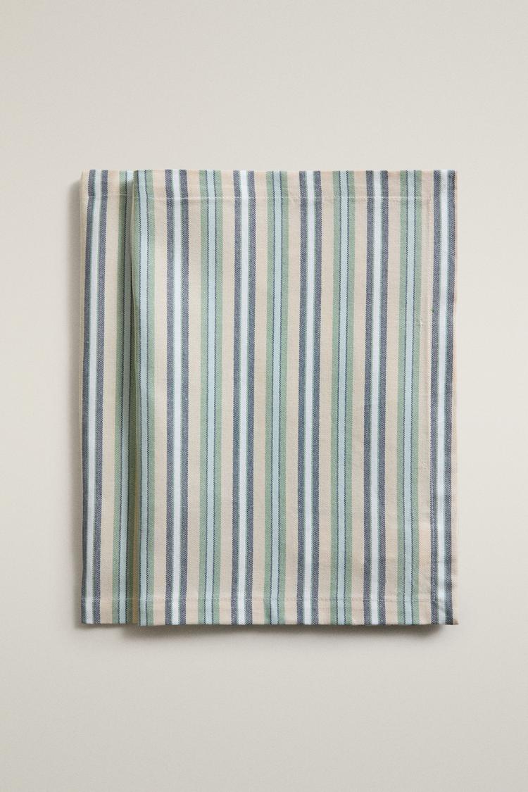 STRIPED PLACEMAT PACK (PACK OF 2) — Blue
